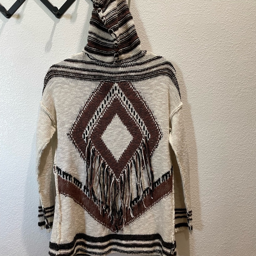 JustFab Women's Brown and Cream Cardigan - Picture 2 of 5